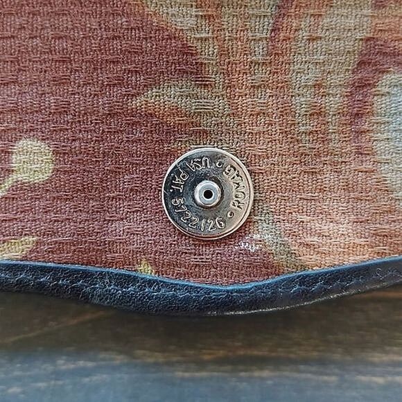 Vtg 90s black pebbled leather multi-pocket crossbody mini bag - Picture 12 of 16